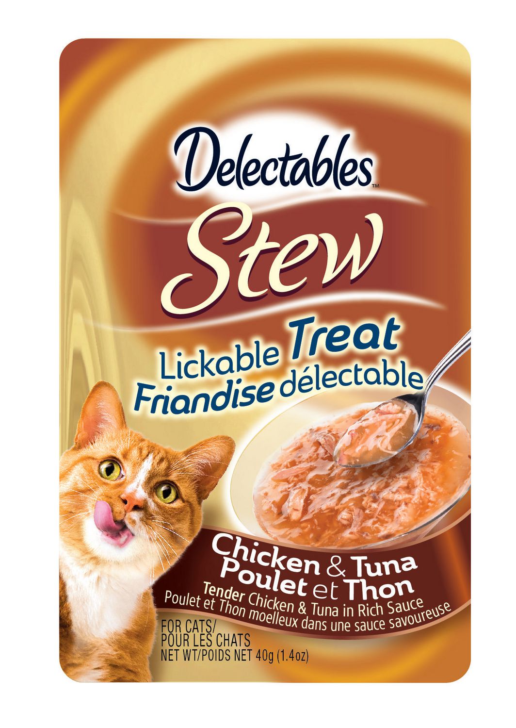 Hartz Delectables Stew Lickable CAT Treat Chicken & Tuna 40gm