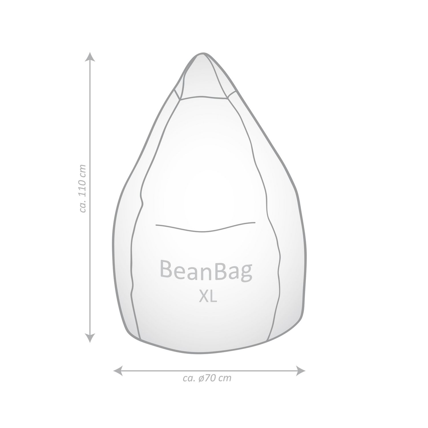 Развертка Bean Bag для шитья