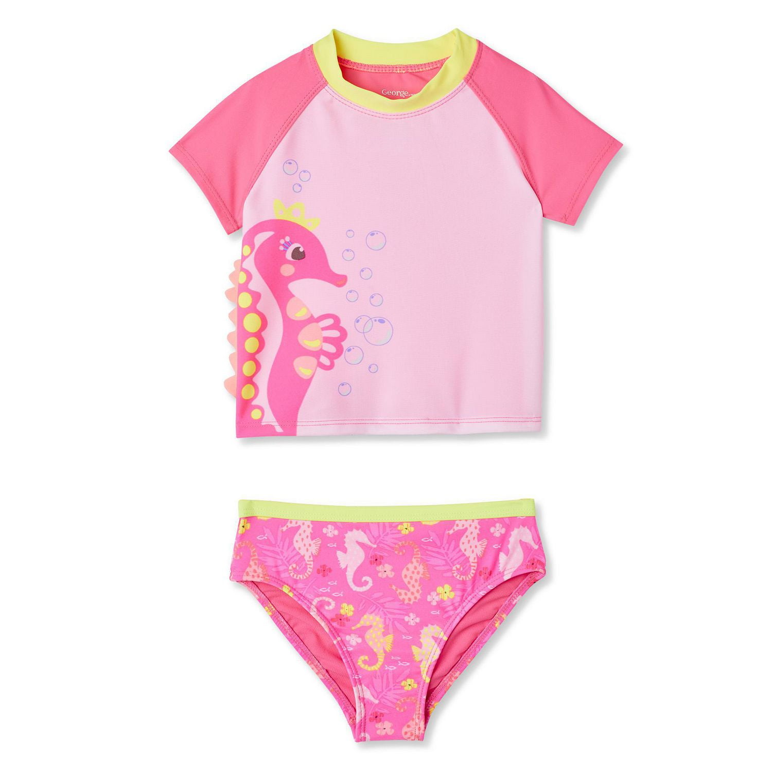 Toddler Girls' 2Piece Rash Guard Swimsuit Walmart Canada