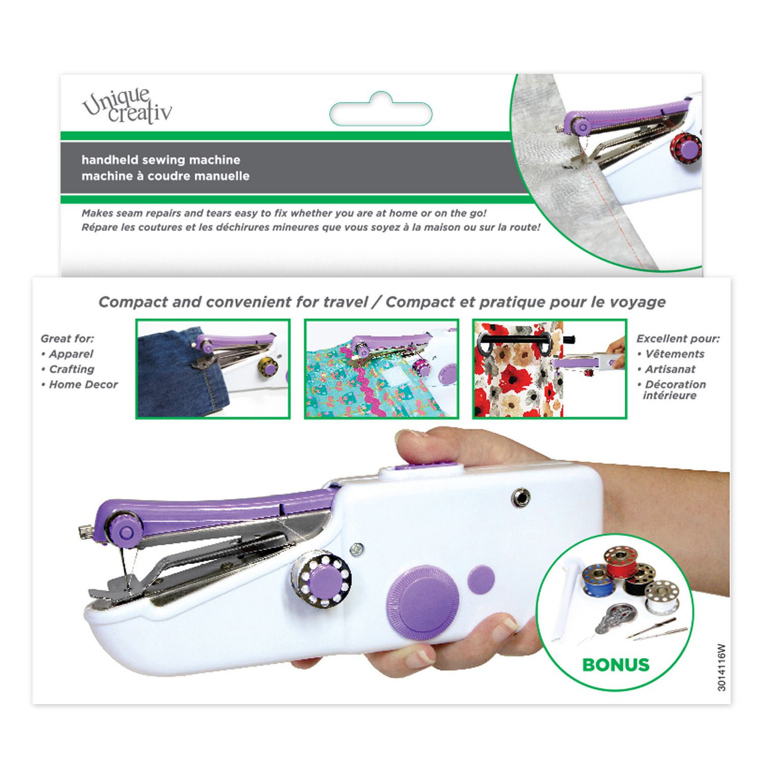 CraftsCapitol™ Premium Handheld Sewing Machine