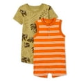 thumbnail image 1 of George Baby Boys' Romper 2-Pack, 1 of 2
