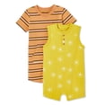 thumbnail image 1 of George Baby Boys' Romper 2-Pack, 1 of 1