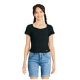 thumbnail image 1 of Justice Girls' Rib Square Neckline Top, 1 of 4