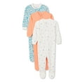 thumbnail image 1 of George Baby Girls' Sleeper 3-Pack, 1 of 1