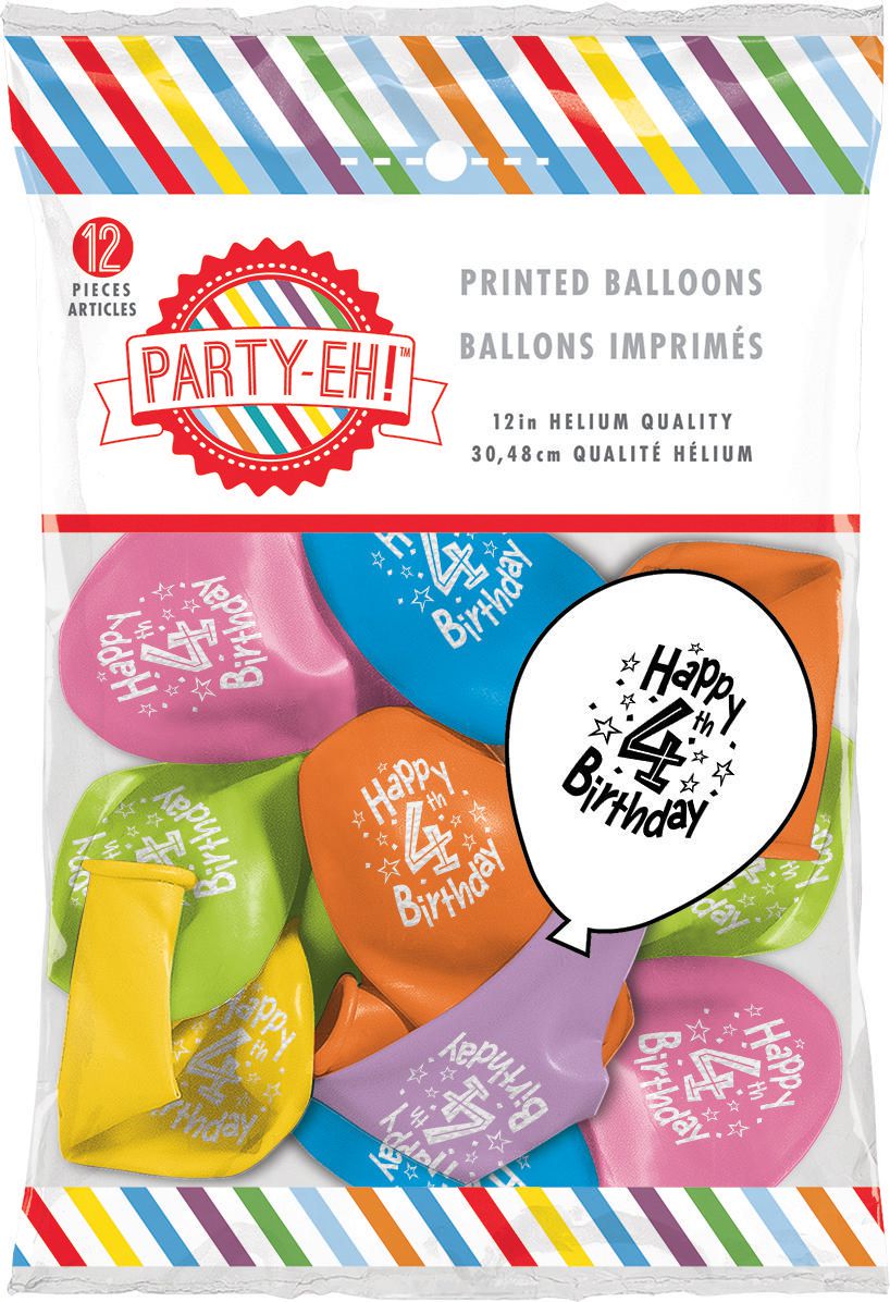 Partyeh! 12" Helium Quality Latex Balloons Walmart Canada