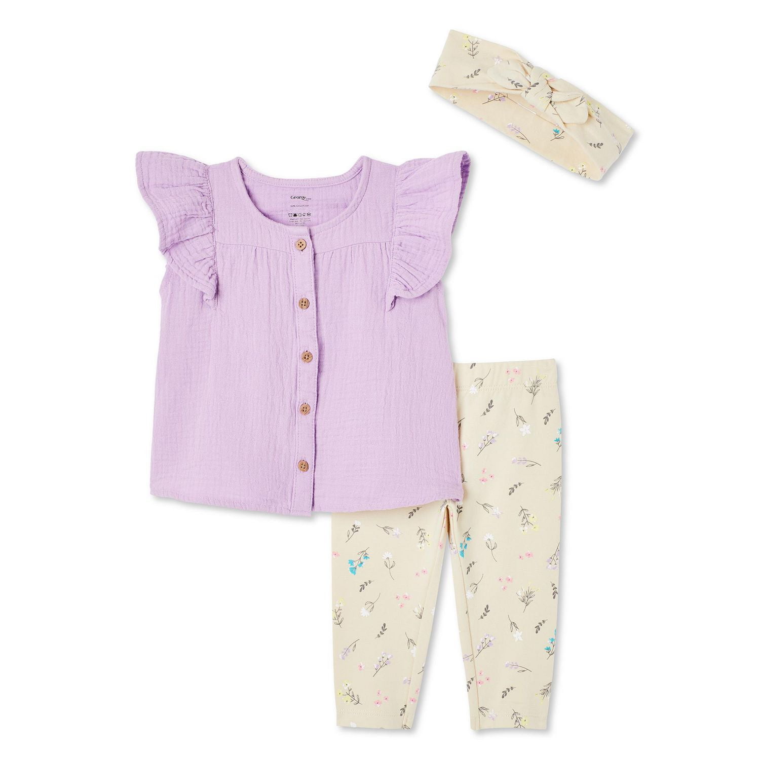 George Baby Girls' Tunic 3-Piece Set