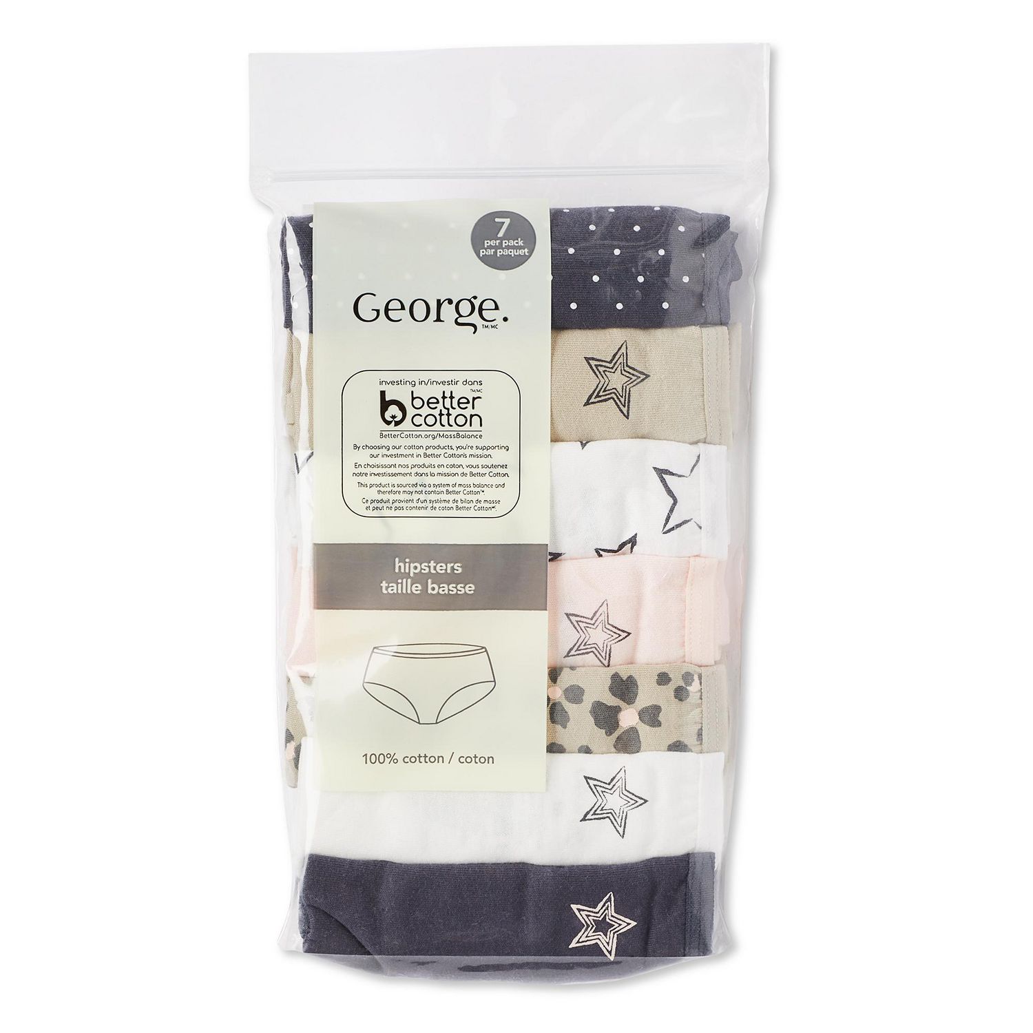 George Girls' Hipster 7-Pack