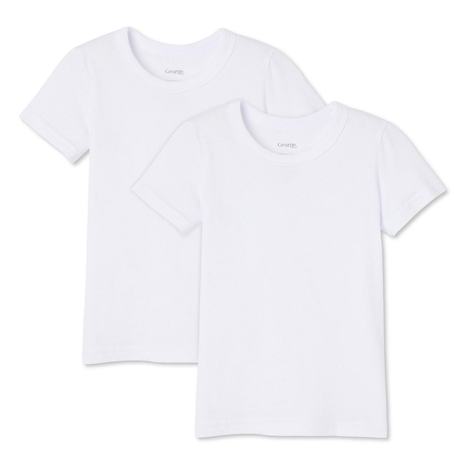 Lot de 2 t-shirts en coton George pour petits garçons Tailles 2T/3T-4T