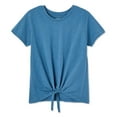 thumbnail image 1 of T-shirt noué à l’avant George pour filles, 1 of 2