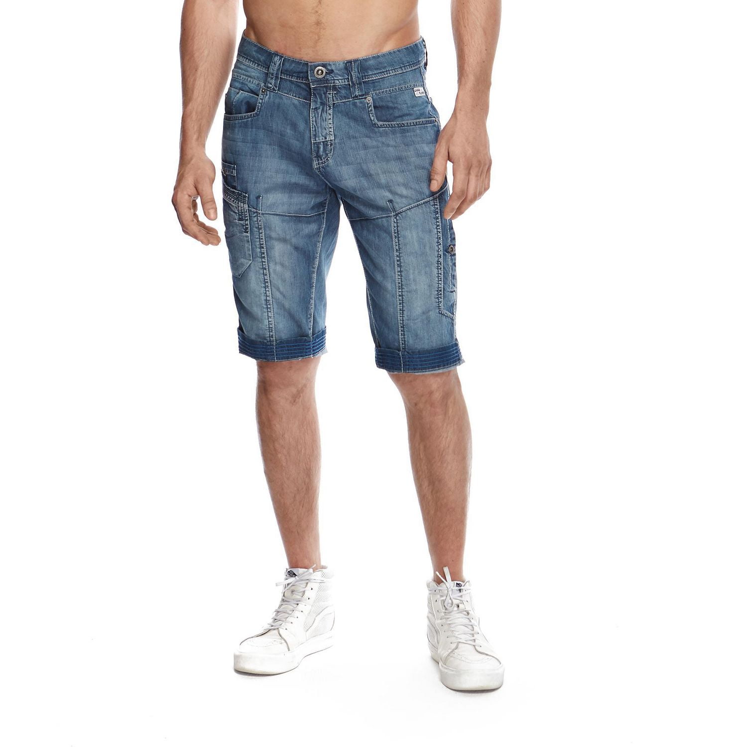 Dark Black Men's Denim Short