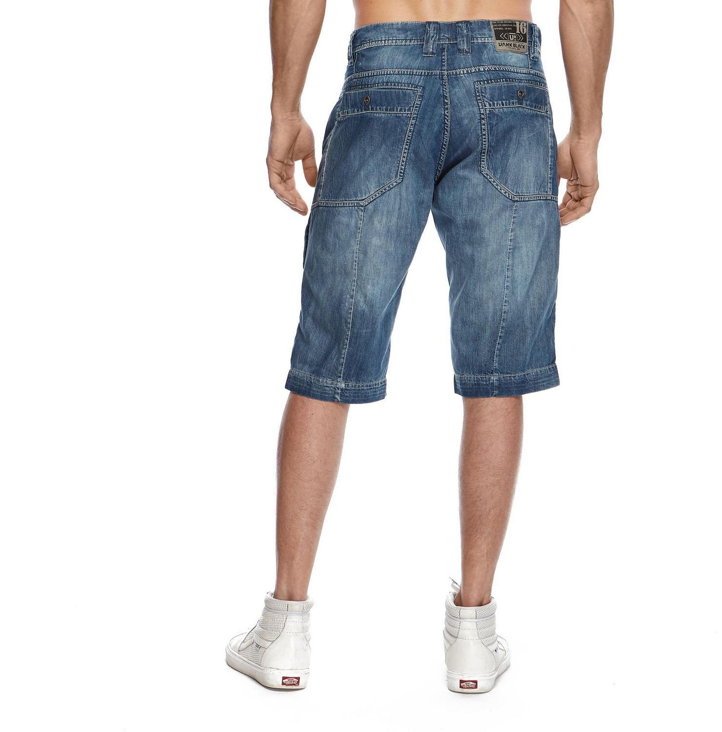 Dark Black Men's Denim Short