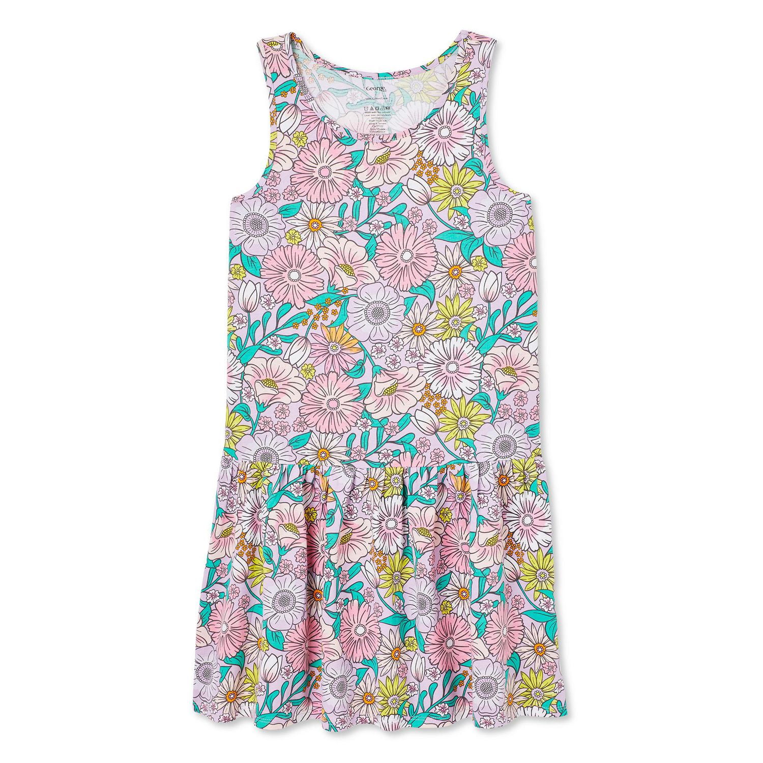 George Girls' Drop Waistband Sleeveless Dress