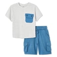 thumbnail image 1 of George Toddler Boys' Pocket Tee 2-Piece Set, 1 of 1