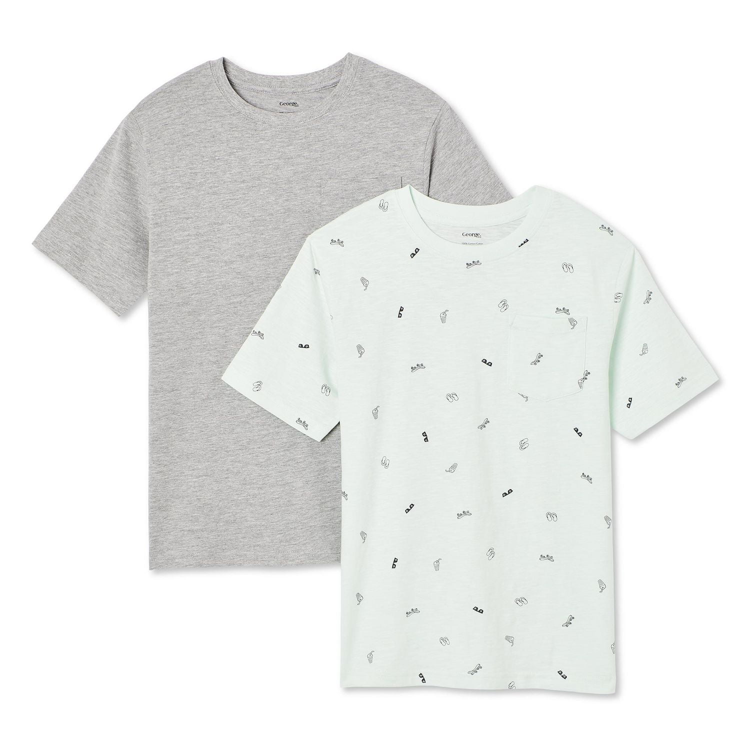 George Boys' Crew Neckline Tee 2-Pack