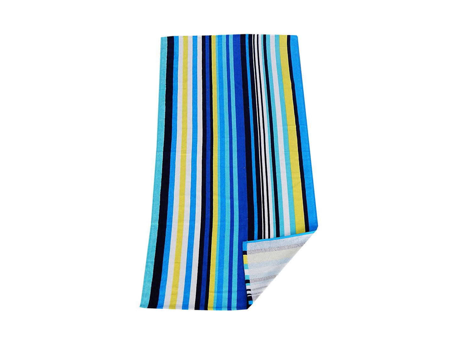 Mainstays Blue Yellow Stripe Printed Beach Towel Walmart Canada
