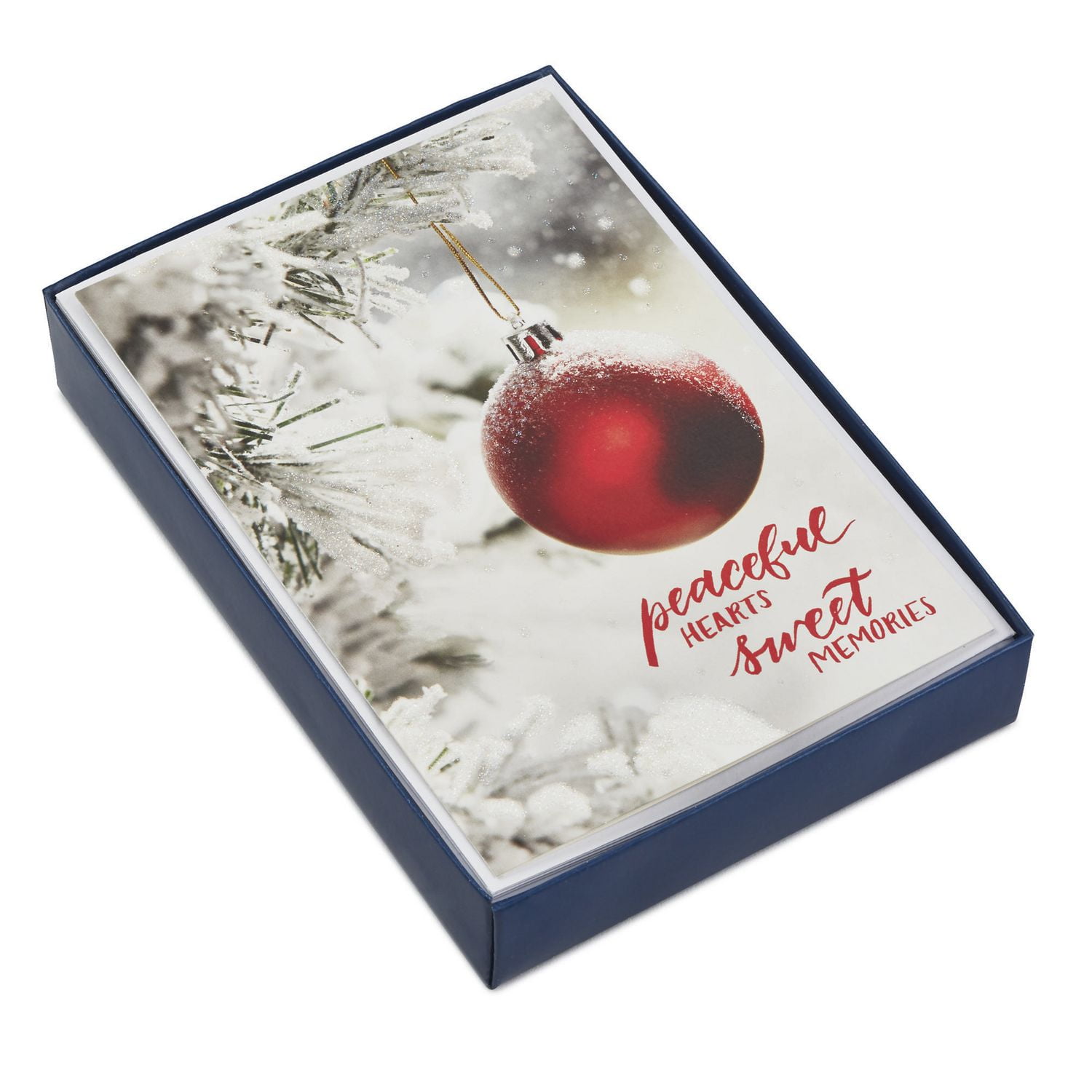 DaySpring Peaceful Ornament Religious Christmas Cards, Box of 18