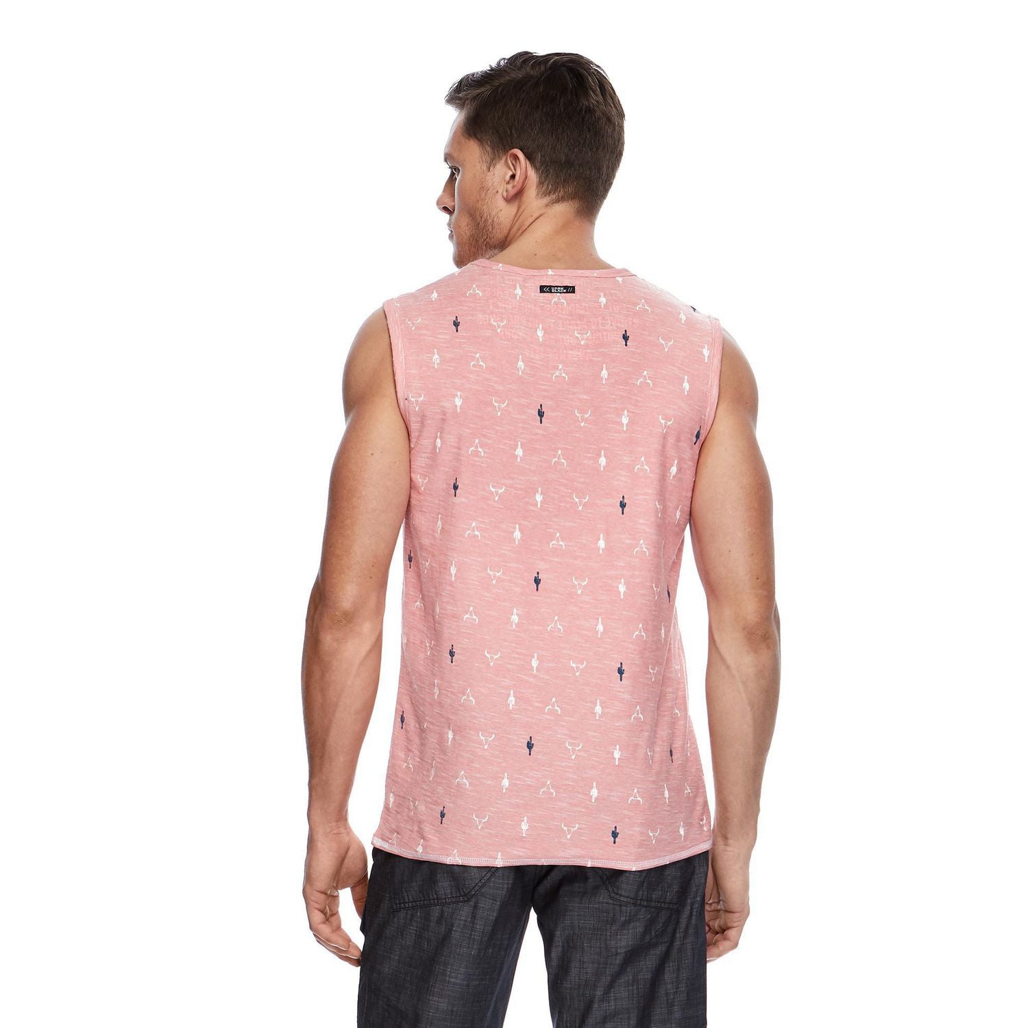 Débardeur à l'imprimé graphique Dark Black pour hommes