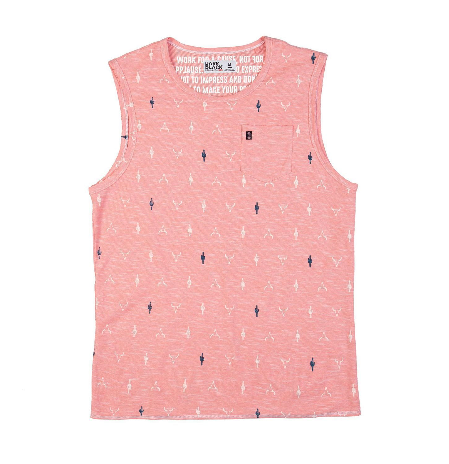 Débardeur à l'imprimé graphique Dark Black pour hommes