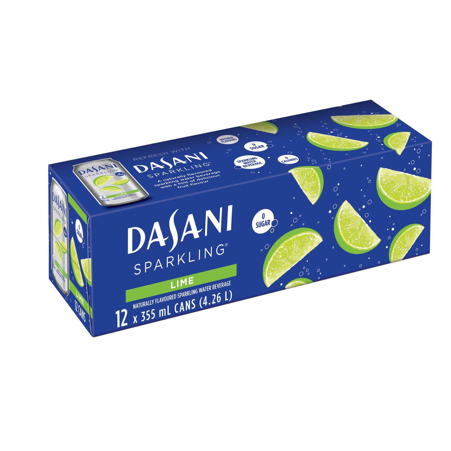 DASANI® Sparkling Lime 355mL Cans, 12 Pack Walmart Canada