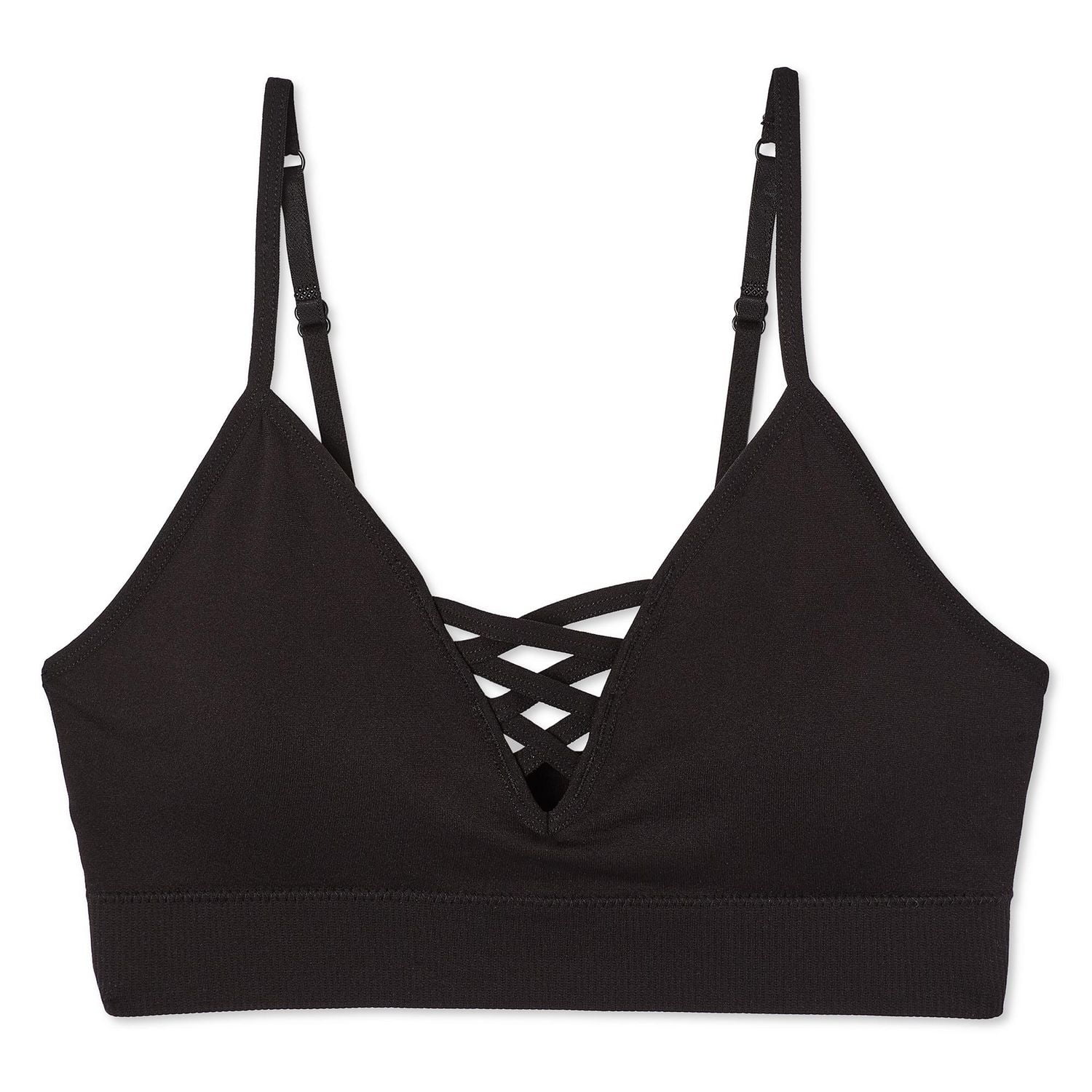 No Boundaries Women's Strappy Cami Bra, Sizes S-XXL