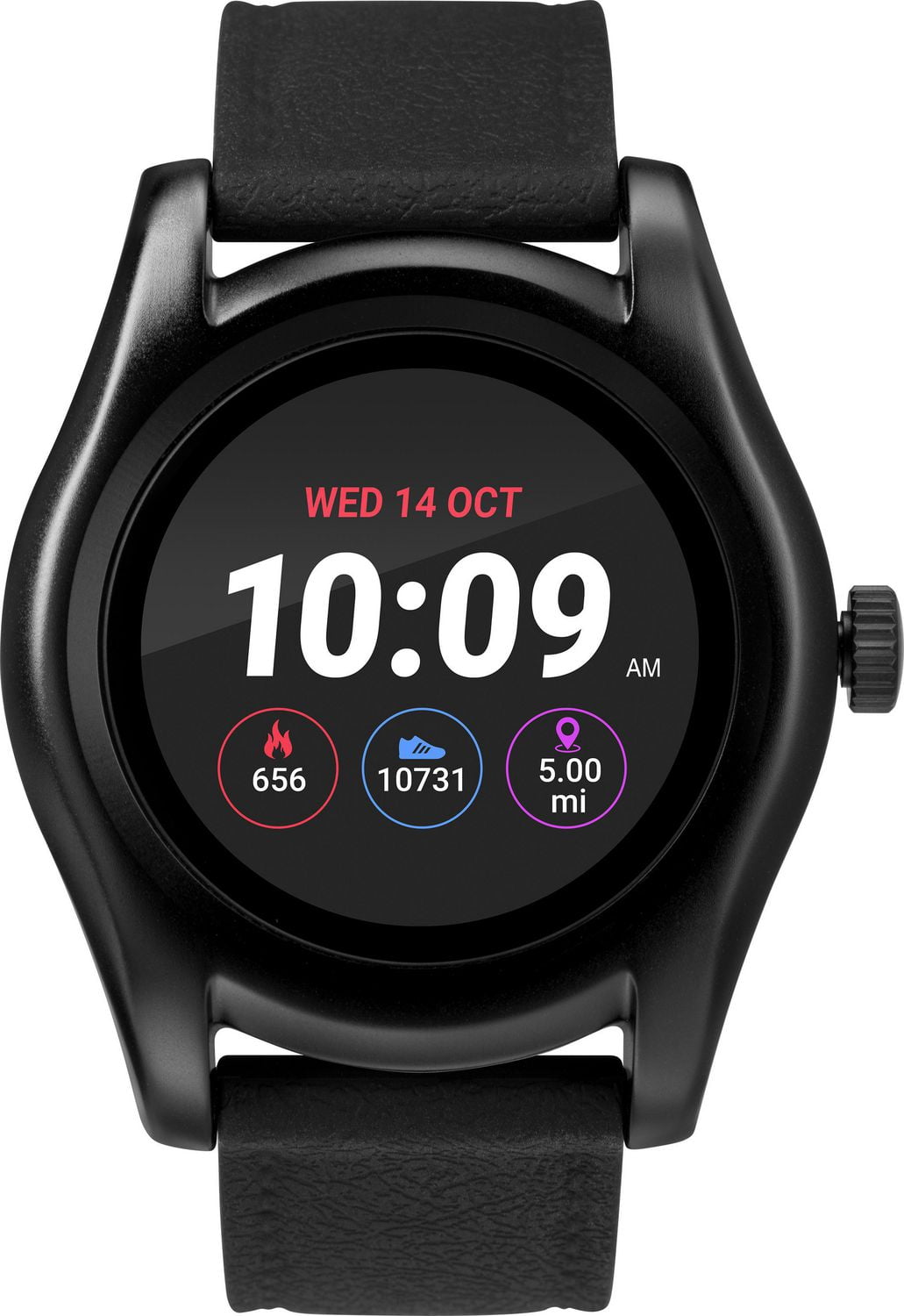iconnect by timex round touch screen smartwatch