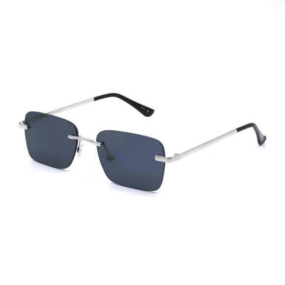 Lunettes de soleil rectangulaires sans monture argentées Ecko Unltd.