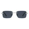 thumbnail image 2 of Ecko Unltd. Silver Rimless Rectangle Sunglasses, 2 of 5