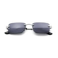 thumbnail image 5 of Ecko Unltd. Silver Rimless Rectangle Sunglasses, 5 of 5