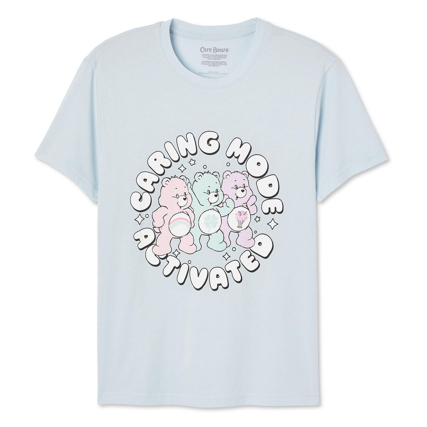 Care Bears Women's Boyfriend Crew Neckline Tee, Sizes XS-XL