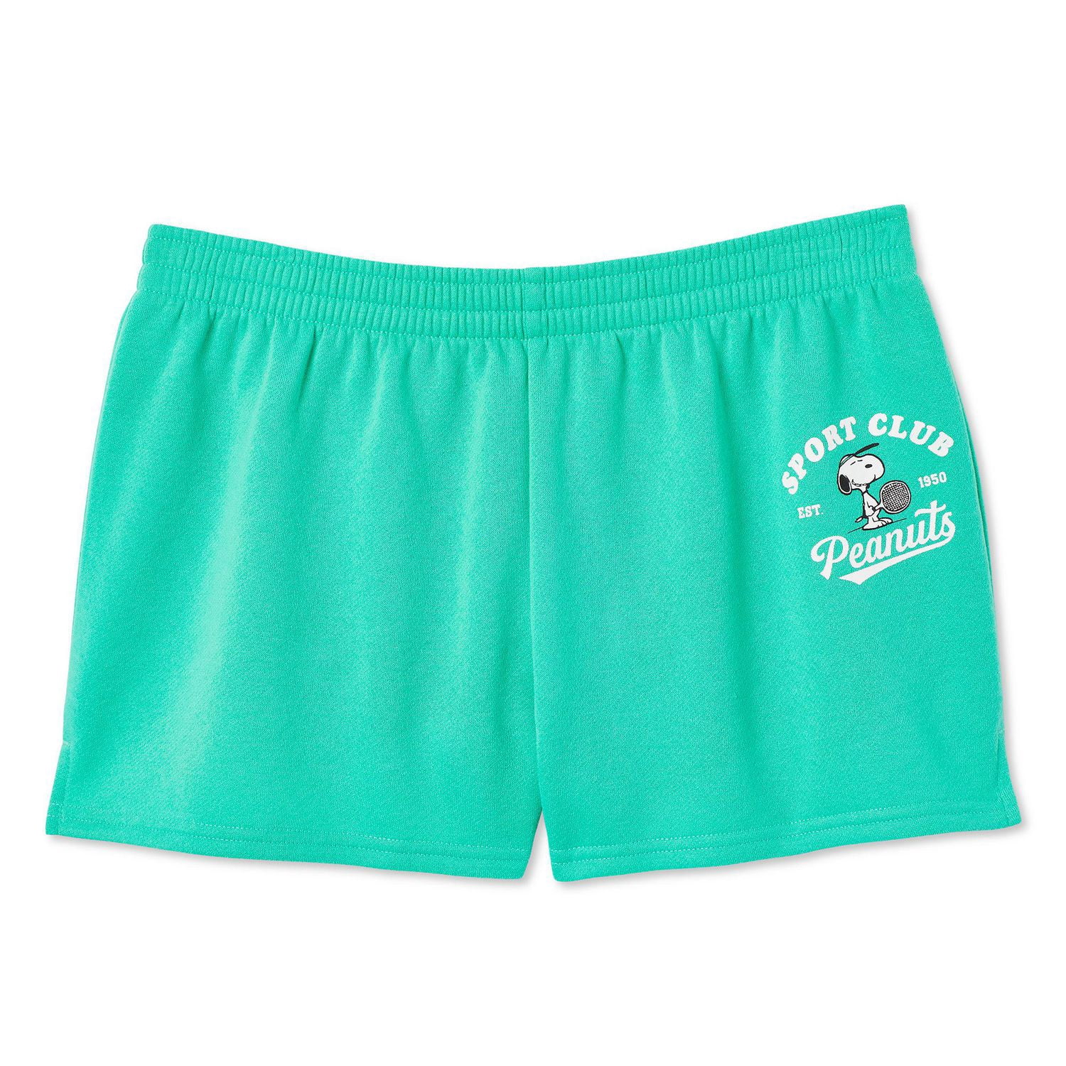 Short en molleton Snoopy Peanuts pour femmes