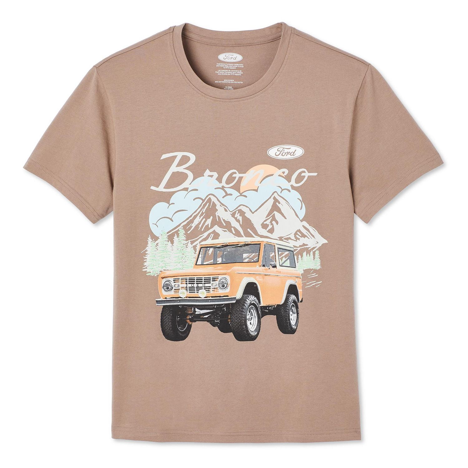 T-shirt avec imprimé graphique Ford pour femmes Tailles TP–TG