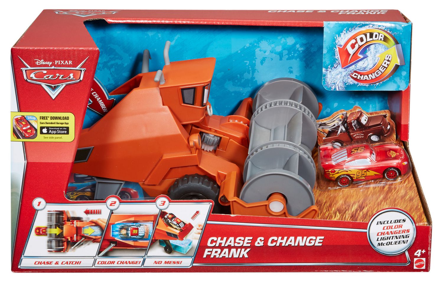 disney cars chase and change frank