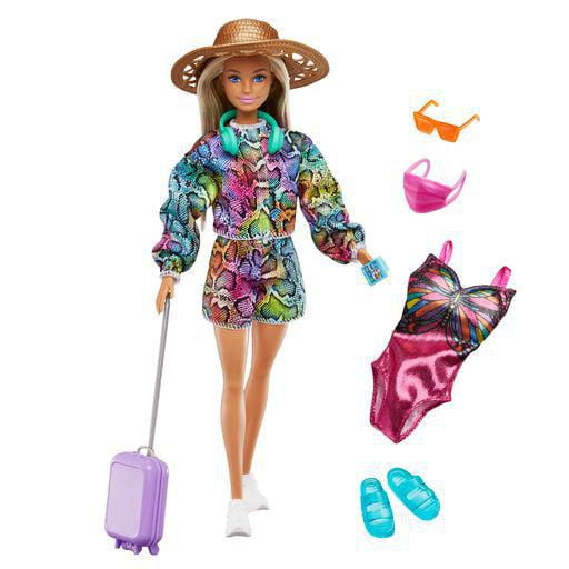Barbie Clothes, Deluxe Bag with Birthday Outfit and Themed Accessories