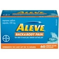 thumbnail image 1 of ALEVE Back and Body Pain Relief Liquid Gels, up to 12 Hour Relief, Naproxen Sodium 220mg, 1 of 9