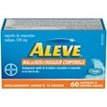 thumbnail image 2 of ALEVE Back and Body Pain Relief Liquid Gels, up to 12 Hour Relief, Naproxen Sodium 220mg, 2 of 9