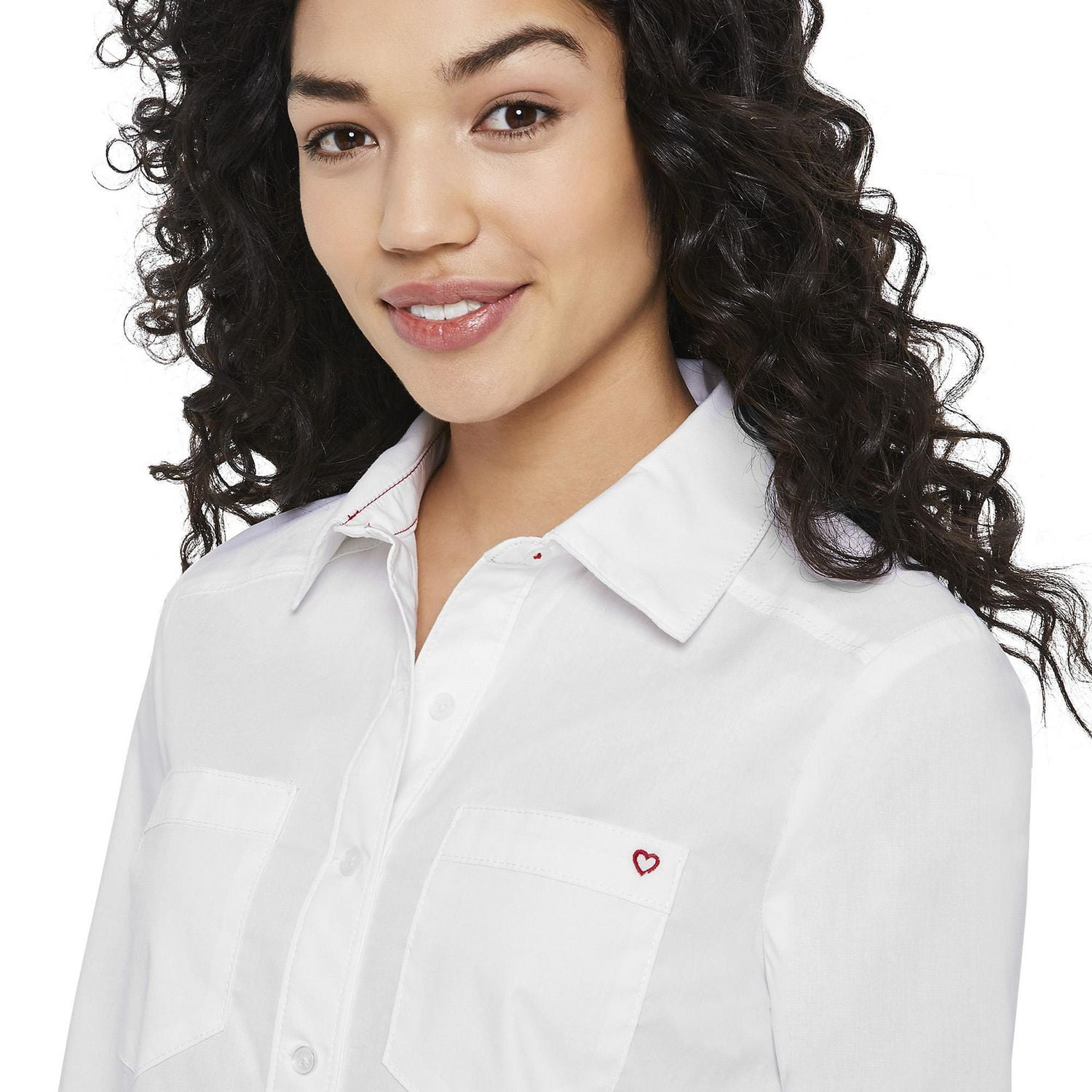 LOVE Ellen DeGeneres Button Down Love Embroidered Shirt