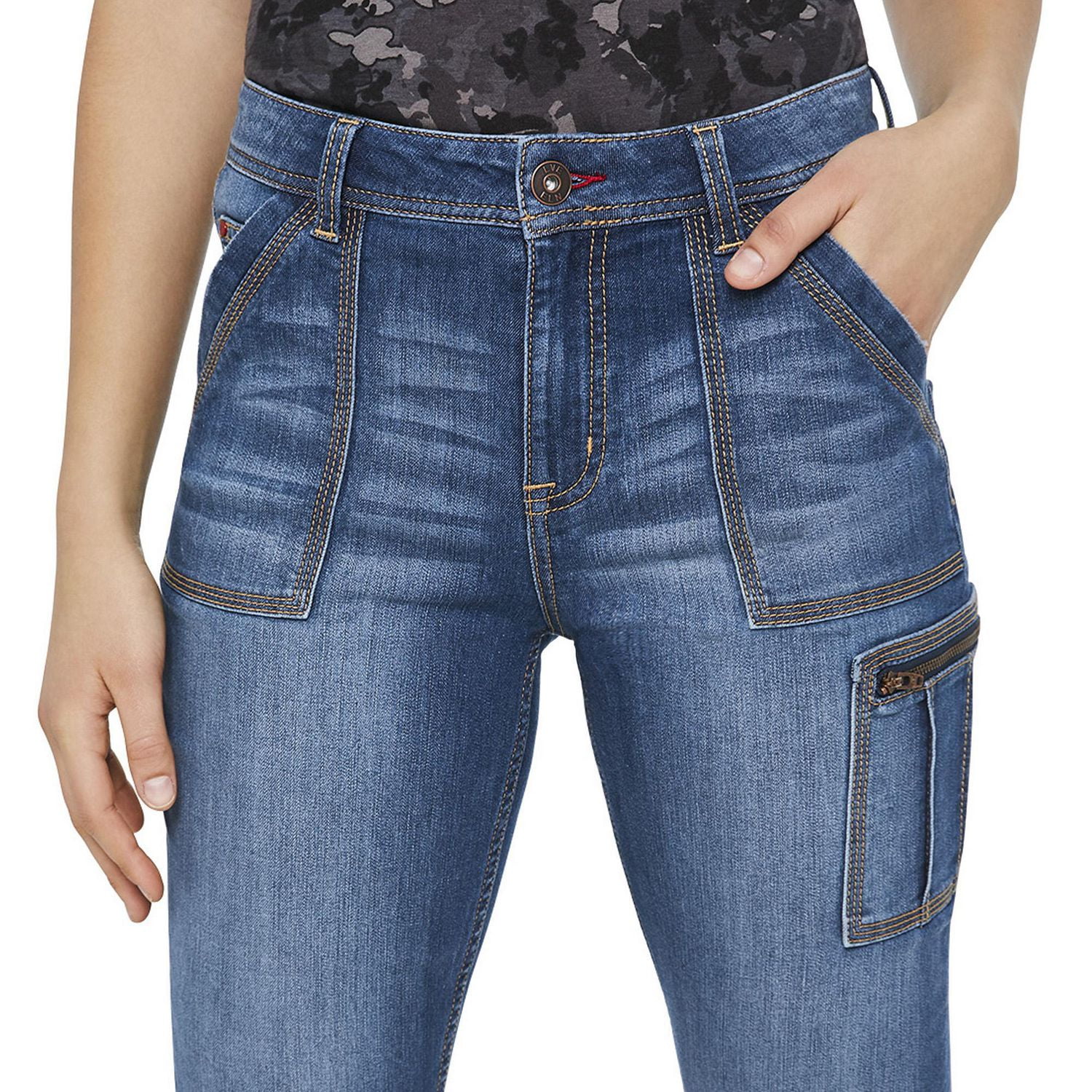 LOVE Ellen DeGeneres Madison Utility High-Rise Skinny Jean