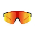 thumbnail image 2 of Lunettes de soleil noires et rouges en forme de visière TropicCal, 2 of 3