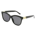 thumbnail image 1 of Time & Tru Women's Black Square Sunglasses, 1 of 3