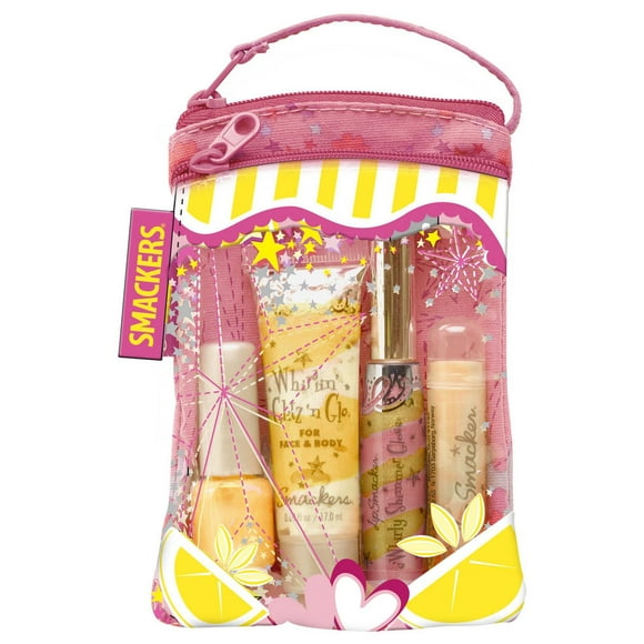 Pink Lemonade Glam Bag, Lip balm makeup glam bag