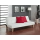 Futon canapé-lit en blanc Aria de DHP – image 1 sur 3