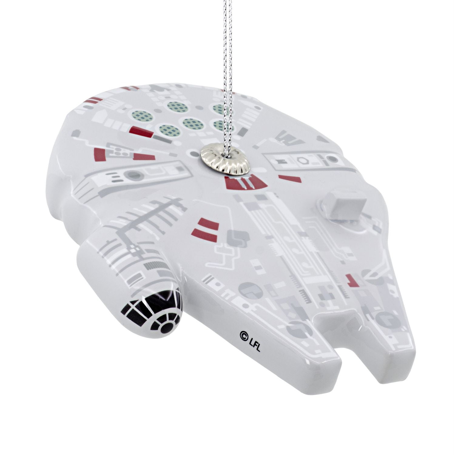 Hallmark Star Wars Millennium Falcon Decoupage Christmas Ornament