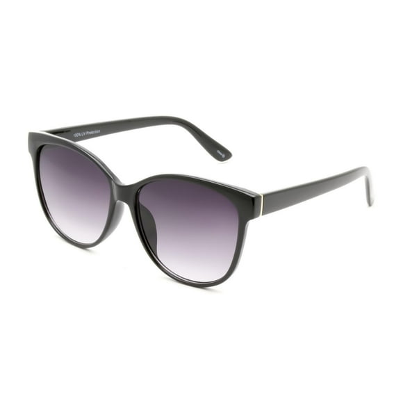 Time & Tru Women's Polarized Black Square Sunglasses