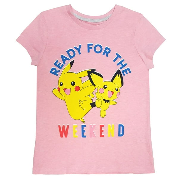 Pokemon T-shirt à manches courtes pour fille