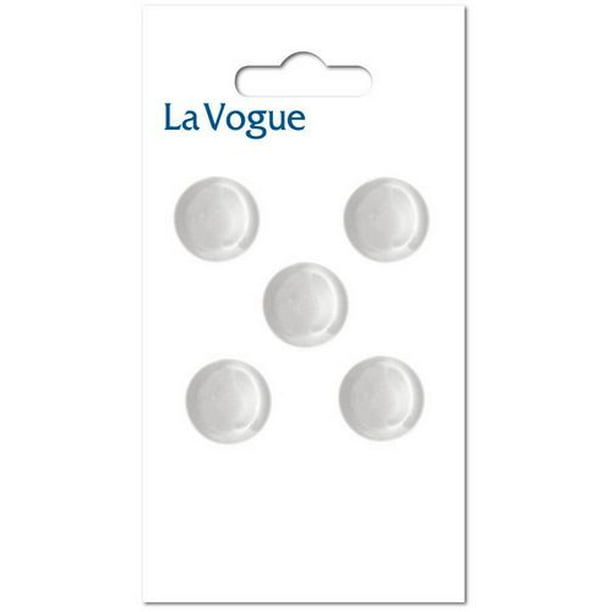 12 mm Bouton à tige La Vogue - Blanc Les boutons et les fermetures La Vogue offre un assortiment mode et contemporain de styles et de couleurs.