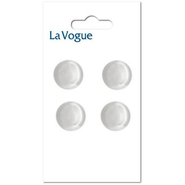 14 mm Bouton à tige La Vogue - Blanc Les boutons et les fermetures La Vogue offre un assortiment mode et contemporain de styles et de couleurs.