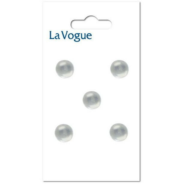 7 mm Bouton à tige La Vogue - Blanc Les boutons et les fermetures La Vogue offre un assortiment mode et contemporain de styles et de couleurs.