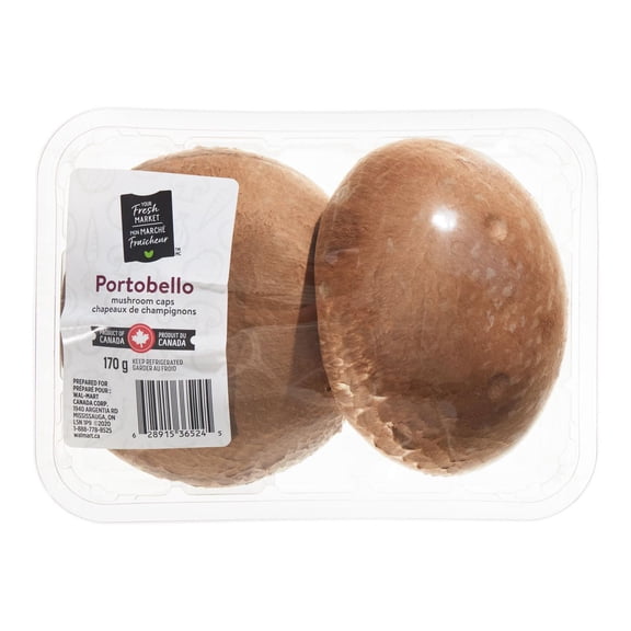 Mushrooms, Portobello Caps, Your Fresh Market, 6 oz