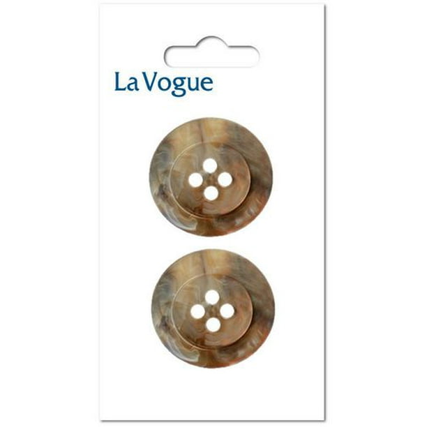 25 mm Bouton La Vogue 4-trous La Vogue - Beige Les boutons et les fermetures La Vogue offre un assortiment mode et contemporain de styles et de couleurs.