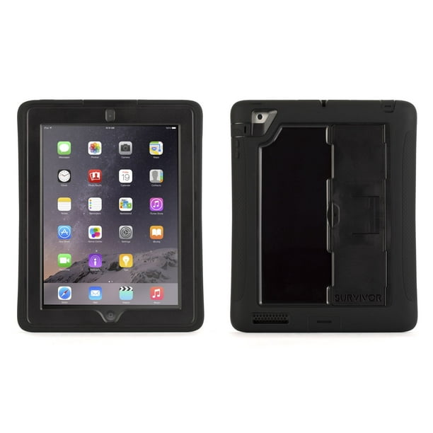 Griffin Survivor Slim Étui + support pour iPad - noir